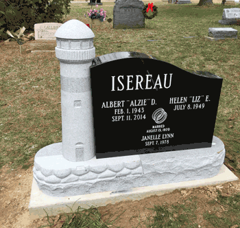 Isereau Lighthouse Headstone