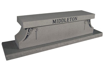 Middleton Large Six Person Cremation Bench