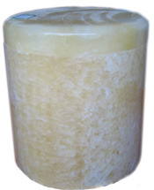 Yellow Marble Cremation Urn