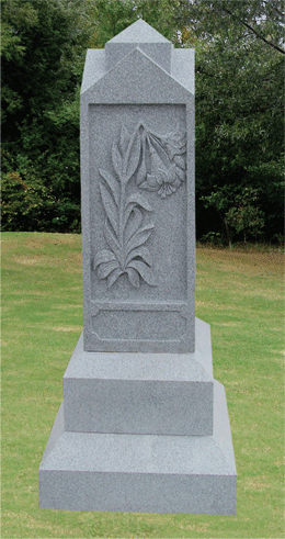 Roof Top Obelisk with Weeping Flower