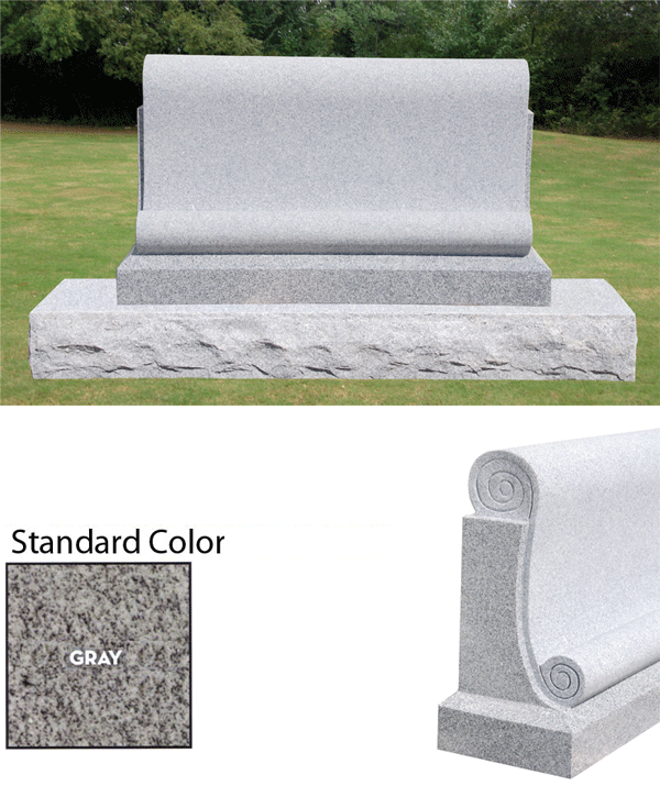 Scroll Headstone