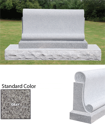 Scroll Headstone