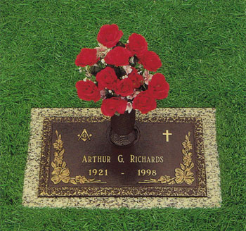 Steppingstones Dogwood Bronze Cemetery Marker - Individual Memorial