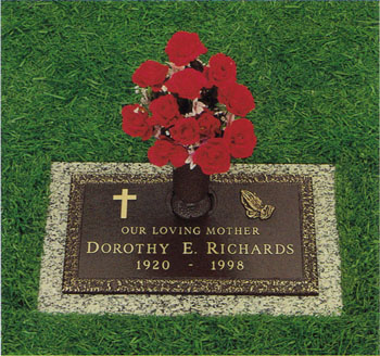 Steppingstones Oaklawn Bronze Cemetery Marker - Individual Memorial